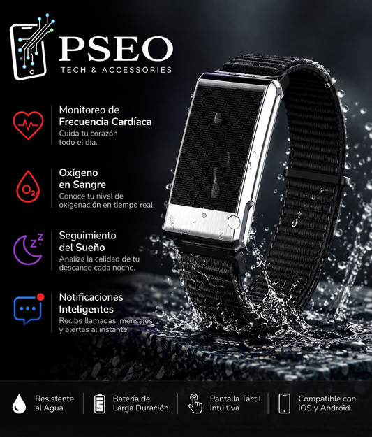 Smart Brazalet, Pulsera inteligente, Brazalete inteligente, Salud, Smart watch screenless, Reloj inteligente sin pantalla