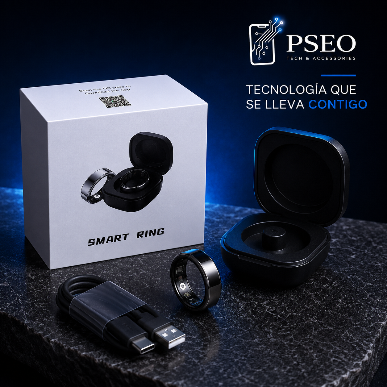 Anillo Inteligente - Smart Ring – Estilo, Conexión y Monitoreo